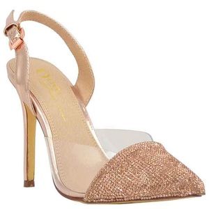Olivia and Jaymes rhinestone Rose gold stiletto
